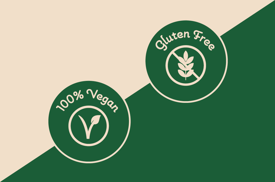 Le icone che permettono di riconoscere un prodotto vegano e uno gluten free